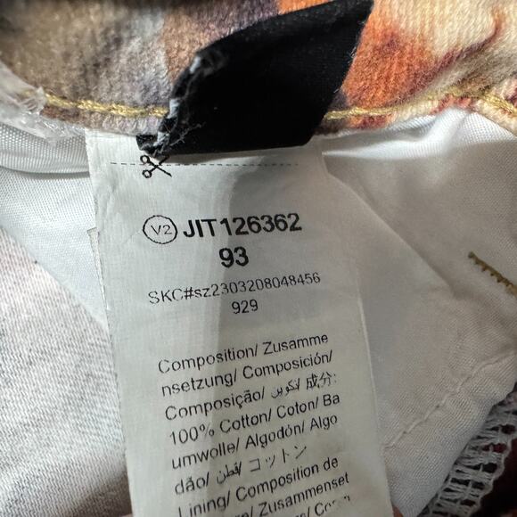 SHEIN Renaissance Cherub Print Straight Leg Pants Size 26 Angel Baroque Art Y2K - Picture 4 of 10